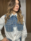 Coordinato camicia + gilet jeans